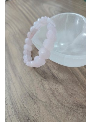 c-bhadu naturel Sertifikalı Pembe Kuvars Roleks Doğaltaş Bileklik
