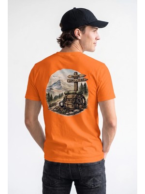 Unisex Regular Fit %100 Pamuk Bisiklet Yaka Premium Baskı Tişört