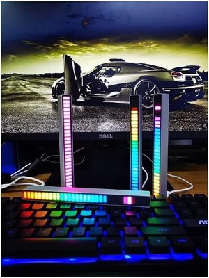 Rgb Sese Duyarlı Taşınabilir Ekolayzer LED Çubuk