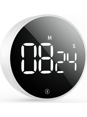 Ev Mutfak Manyetik Zamanlayıcı LED Sesli Dijital Yemek Ders Geri Sayım Mıknatıslı Mini Kronometre