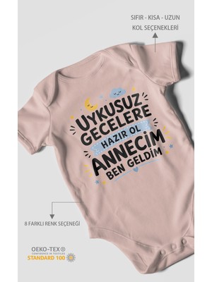 Morivo Kids Anneye Özel Kısa Kollu Bebek Body %100 Pamuk