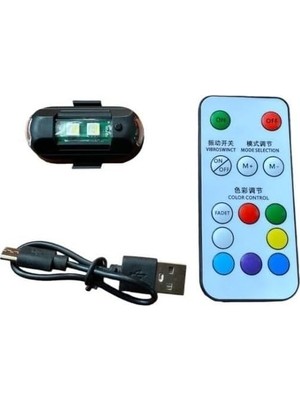 Lamba Ucak Kanadi Cakar Sarjli Rgb Kumandali
