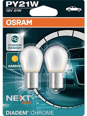 Osram Dıadem 12 Volt PY21W 93 Chrome Desıgn Sarı Işık 7507DC-02B