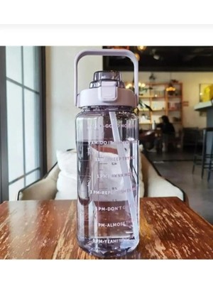 2000 ml Motivasyonel Su Matarası Su Şişesi Suluk Tritan Bpa Içermez Suluk
