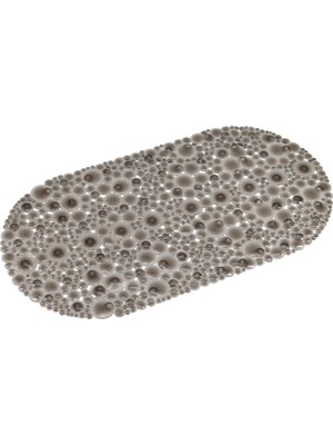 Efe Mark Premium Serisi Banyo - Küvet Içi Kaydırmaz Vantuzlu Damla Desenli Paspas 62 x 32 Cm, Siyah