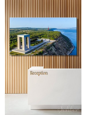 Şehber Panoramik Yatay Kanvas Tablo Tekli Ev Kafe Ofis Gelibolu Çanakkale Şehitler Abidesi 2557