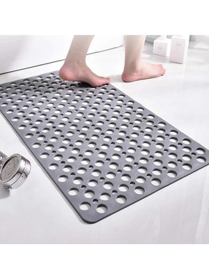 Vantuzlu Banyo ve Duş Kaydırmazı Duşakabin Küvet Içi Vakumlu Banyo Paspası 36X66 cm Gri 36 x 68