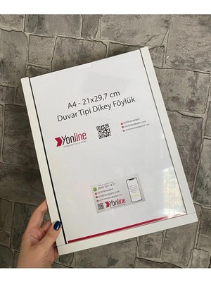 A4 Beyaz Belge Çerçevesi Kolay Değiştirilebilir Kendinden Yapışkanlı Duvar ve Kapı Tipi Föylük