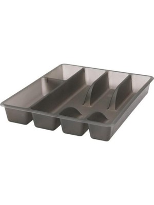 Ikea Smacker Plastik Çatal Bıçaklık Kaşıklık, Gri, 31 x 26 x 4 cm