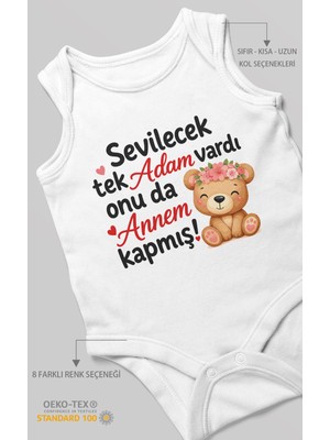 Morivo Kids Anneye Özel Sıfır Kollu Bebek Zıbını %100 Pamuk