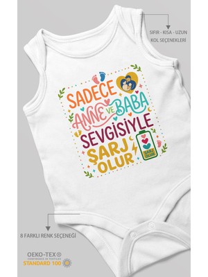 Morivo Kids Anneye ve Babaya Özel Sıfır Kollu Bebek Zıbını %100 Pamuk