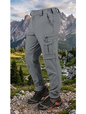Snowmount Yeni Model! Erkek Outdoor Likralı Su Itici Taktik Kargo Cep Tarz Mevsimlik Trekking Pantolonu