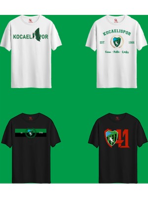 Rabona Fashion Kocaelispor 41 Şehir Ruhu 4'lü Taraftar T-Shirt Seti