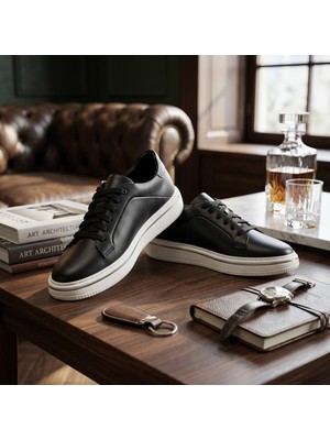 By Barretti Siyah Ip Bağcık Metal Taban Sneaker