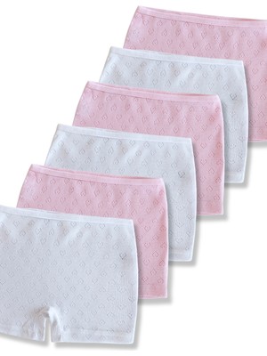 Panfilia %100 Pamuk Kız Çocuk Boxer Külot Iç Çamaşır 6'lı Set