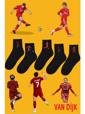 Rabona Fashion Liverpool Unutulmaz Anlar 5'li Taraftar Çorabı