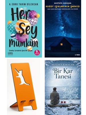 Ceres Yayınları Her Şey Mümkün - A. Ebru Tarım Dilekcan + Kuzey Işıklarının Şarkısı + Telefon Tutucu + Bir Kar Tanesi