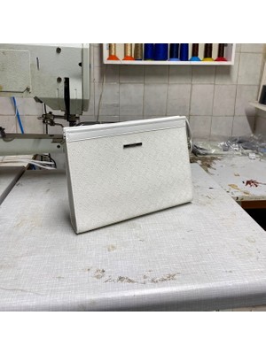 Modiva Mix Kadın Clutch Monogram Desenli Çanta