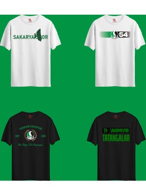 Rabona Fashion Sakaryaspor 4 Farklı Tasarım Taraftar T-Shirt Seti