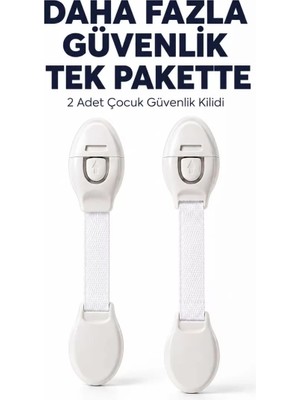 Asil Sepet Asiltech 2 Adet Güçlü Yapışkanlı Çocuk Güvenlik Kilidi