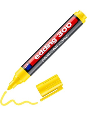 Edding 300 Permanent Markör - Sarı - 1 Kalem - Yuvarlak Uçlu 1,5-3 mm