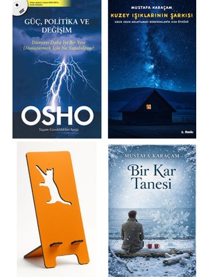 Butik Güç Politika ve Değişim - Osho + Kuzey Işıklarının Şarkısı + Telefon Tutucu + Bir Kar Tanesi
