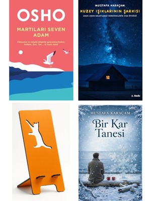 Butik Martıları Seven Adam - Osho + Kuzey Işıklarının Şarkısı + Telefon Tutucu + Bir Kar Tanesi