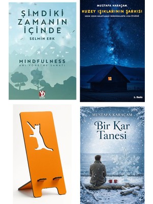 Koton Kitap Şimdiki Zamanın Içinde - Selmin Erk + Kuzey Işıklarının Şarkısı + Telefon Tutucu + Bir Kar Tanesi