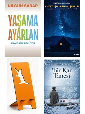 Butik Yaşama Ayarlan - Nilgün Sarar + Kuzey Işıklarının Şarkısı + Telefon Tutucu + Bir Kar Tanesi
