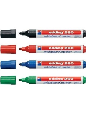 AyrStore Edding 260 Beyaz Tahta Kalemi - Siyah 10'lu