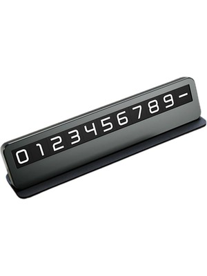 AyrStore Coofbe Premıum Deri Alaşım Gizlenebilir Araç Park Telefon Numaratörü Geçici Park Telefon Numa