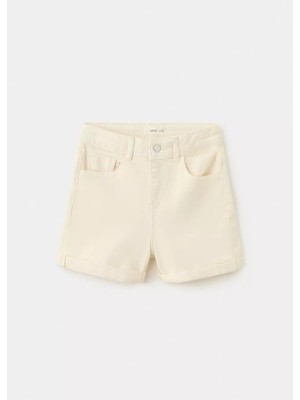 Mango Kıvrılmış Paçalı Denim Şort
