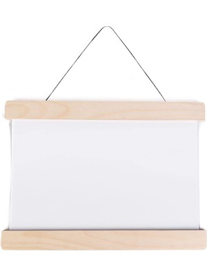 AyrStore Microwood Mıknatıslı Ahşap Çerçeve, Pratik Çerçeve, Gerçek Ahşap (23CM, Huş)