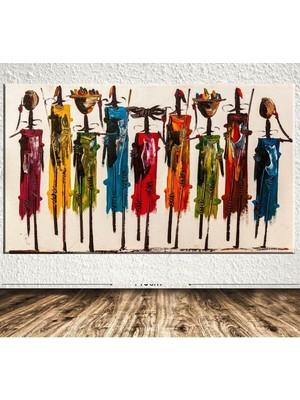 AyrStore Homearths Afrikalı Dev Boyut Kanvas Tablo 60 x 120 cm