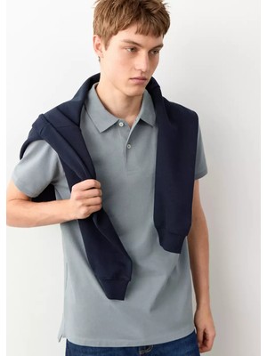 Mango Kısa Kollu Pamuklu Polo Gömlek