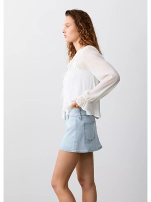 Mango Kısa Denim Etek