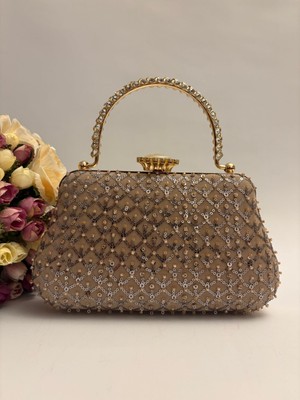 Ceylan Collection Abiye Çanta - Boncuklu ve Pullu Abiye Çanta