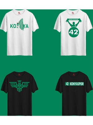 Rabona Fashion Konyaspor 42 Anadolu Ruhu 4'lü Taraftar T-Shirt Seti