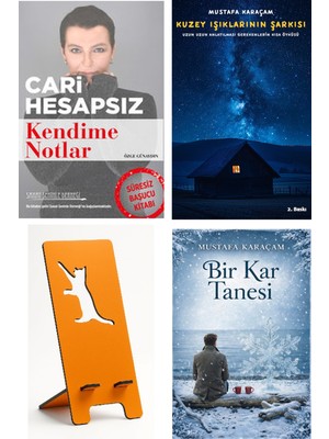 Cari Hesapsız-Kendime Notlar - Özge Günaydın + Kuzey Işıklarının Şarkısı + Telefon Tutucu + Bir Kar Tanesi