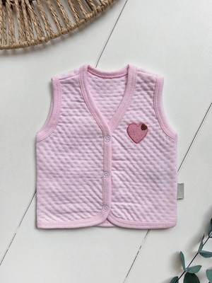 Panfilia %100 Pamuk Kapitone Penye Bebek Yelek / Kız Erkek Yelek