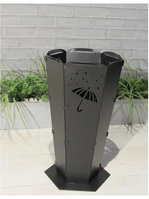 AyrStore Aless Metal Tasarım Şemsiyelik Siyah