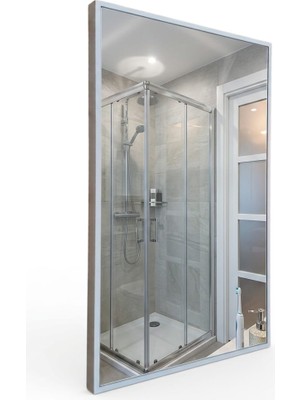 Usart Reflectus | Plus Soft Beyaz Banyo ve Duvar Aynası 65X40 Mdf Çerçeveli Estetik Ayna