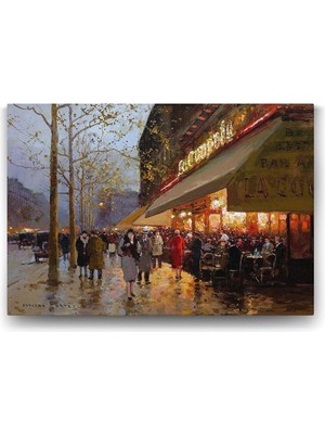 AyrStore Edouard Cortes - Paris Tablosu - 90X60CM