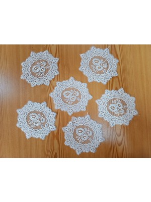 Dantelim Tül Motif Güpür - 12 Adet (1 Paket)