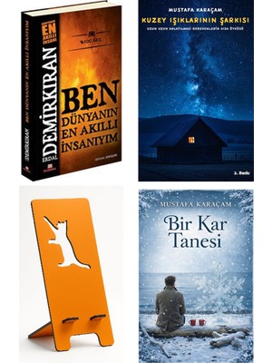 Kashna Kitap Ağacı Ben Dünyanın En Akıllı Insanıyım - Erdal Demirkıran + Kuzey Işıklarının Şarkısı + Telefon Tutucu + Bir Kar Tanesi