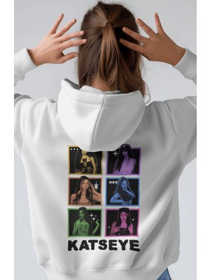 Sevbano Katseye Kpop Müzik Grubu Sırt Baskılı Unisex Oversize Premium Hoodie