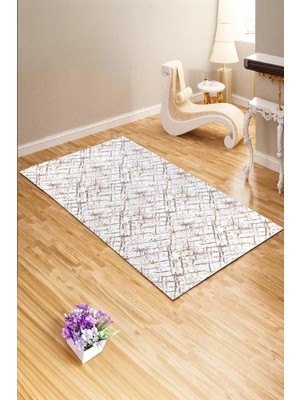 AyrStore Sofline Kaymaz Taban Lastikli Halı Örtüsü 6m2 - Yıkanabilir Süngersiz Kadife Görünümlü Pam