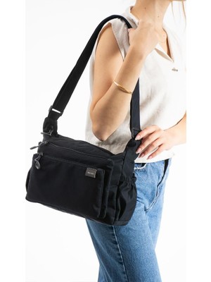 Baginn Kadın Omuz Çantası Paraşüt Kumaş Çapraz Askılı Postacı Çantası 32*24 cm Su Itici Kumaş