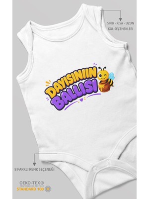 Morivo Kids Sıfır Kol Dayısının Ballısı Bebek Zıbını %100 Pamuk