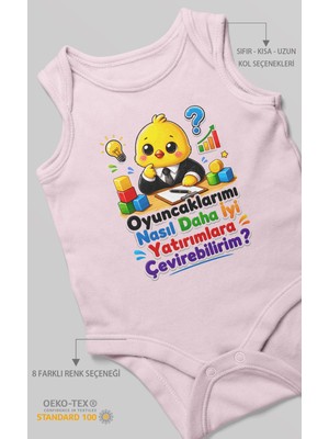 Morivo Kids Oyuncaklarimi Nasil Daha Yazılı Sıfır Kollu Bebek Zıbını %100 Pamuk